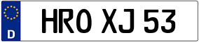 Trailer License Plate